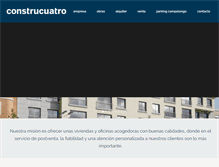 Tablet Screenshot of construcuatro.com
